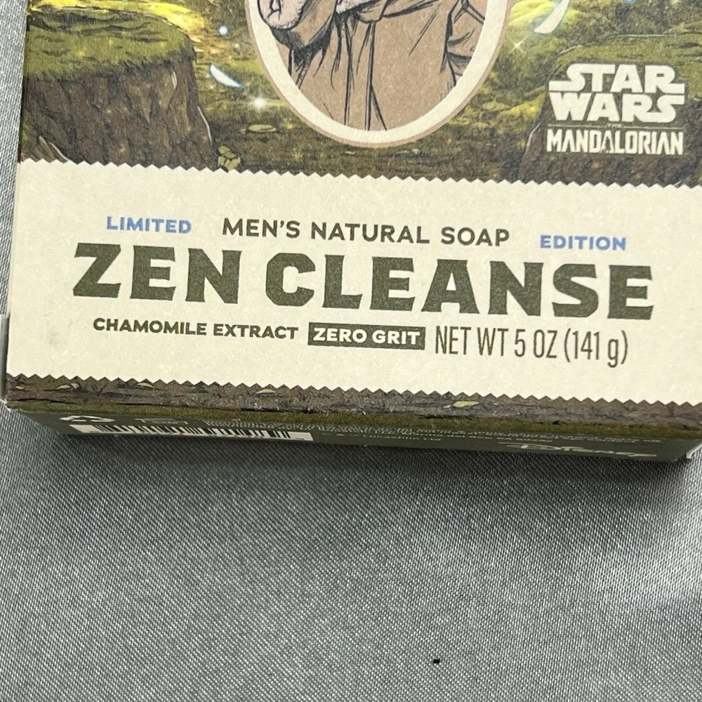 Lot of 2 - Dr Squatch Mandalorian Zen Cleanse Star Wars Limited Edition Mens Bar